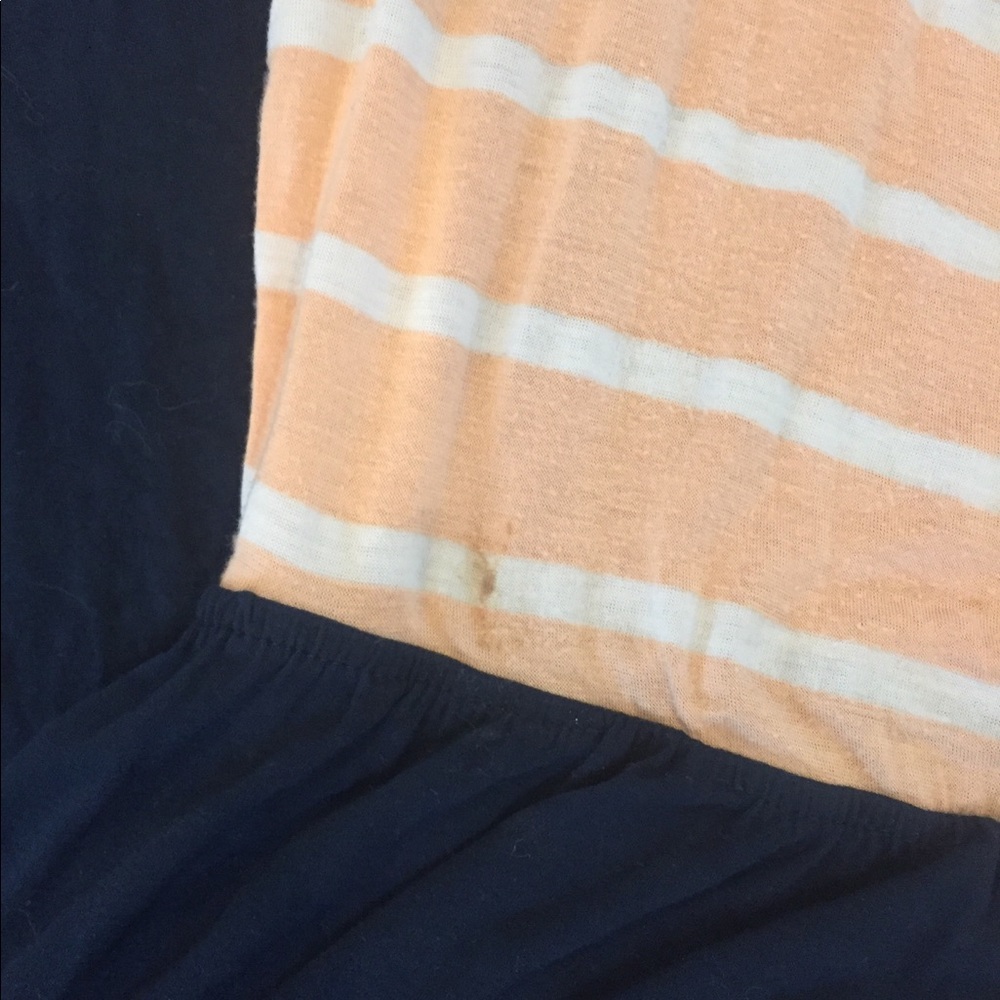 Navy & Peach maxi dress